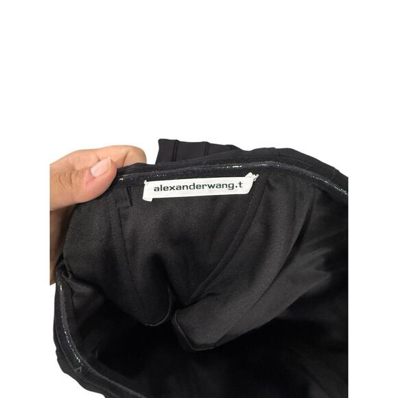 Alexander Wang Black Piped Bustier Mini Dress Strapless Evening Womens 0/2? - Picture 3 of 6